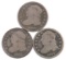 Group of (3) Capped Bust Silver Dimes.