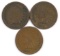 Group of (3) Indian Head Cents.