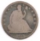 1873 P Seated Liberty Silver Half Dollar.
