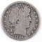 1896 P Barber Silver Half Dollar.