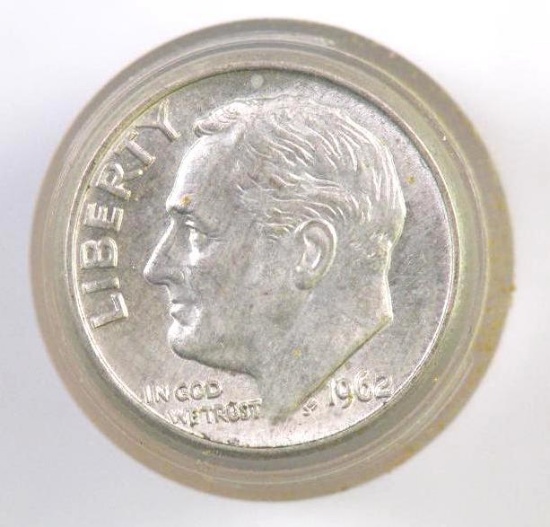 Group of (49) 1962 D Roosevelt Silver Dimes.