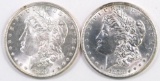 Group of (2) 1878 S Morgan Silver Dollars.