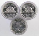 Group of (120) 1964 Canada 5 Cents.
