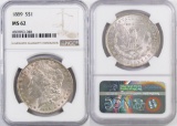 1889 P Morgan Silver Dollar (NGC) MS62.