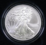 2008 W American Silver Eagle Burnished Uncirculated.