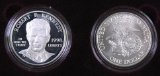 1998 S 2-Coin Robert F. Kennedy Memorial Commemorative Silver Dollar Proof & BU Set.