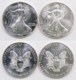 Group of (2) American Silver Eagles 1oz. .999 Silver.