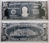 1997 The Washington Mint 4oz. Hamilton .999 Fine Silver Ingot.