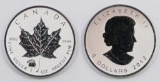 2012 $5 Canada Silver Maple Leaf Titanic Privy One Ounce .9999 Fine Silver.