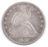 1842 O Seated Liberty Silver Half Dollar.