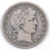 1896 O Barber Silver Half Dollar.