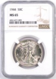 1944 P Walking Liberty Silver Half Dollar (NGC) MS65.