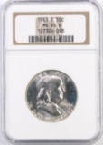 1963 D Granklin Silver Half Dollar (NGC) MS65 W.