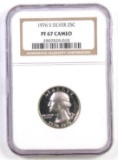 1976 S Washington Silver Quarter Proof (NGC) PF67 Cameo.