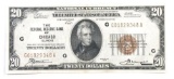 1929 $20 Federal Reserve Note Chicago, Illinois.