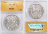 1884 O Morgan Silver Dollar (ANACS) MS62.