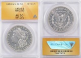 1892 S Morgan Silver Dollar (ANACS) AU50 details.