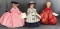 Group of 3 Madame Alexander Portrettes Collection dolls