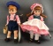 Group of 2 Madame Alexander Miniature Showcase Collection dolls