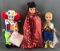 Group of 3 Madame Alexander Miniature Showcase and Portrettes Collection dolls