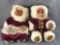 Group of 2 1988 Raikes Bears Santa and Mrs Claus