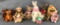 Group of 10 handmade miniature artist bears/animals