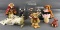 Group of 9 miniature handmade animals