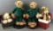 Group of 4 Holiday bears/music boxes