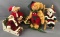 Group of 4 Holiday bears