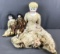 Group of 3 Antique China head dolls