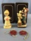 Club ANRI wood figurines including gift of love in original boxes