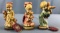 Group of 3 ANRI wood figurines including Nightie Night In Original boxes