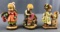 Group of 3 ANRI wood figurines including New home in original boxes