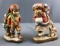 Group of 2 ANRI wood figurines seasons joy and figure 8 in original boxes