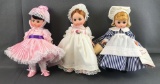 Group of 3 Madame Alexander Miniature Showcase Collection dolls