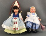 Group of 2 Madame Alexander Miniature Showcase Collection dolls