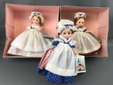 Group of 3 Madame Alexander Betsy Ross dolls
