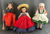 Group of 3 Madame Alexander dolls