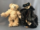 Group of 2 handmade artist bears by Althea Listikow