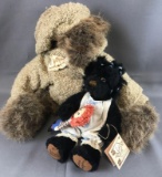 Group of 2 handmade artist bears