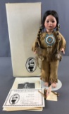 Lawtons Hiawatha porcelain doll in box