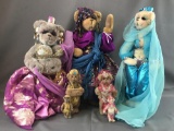 Group of 7 Gypsy/Belly Dancer bears.