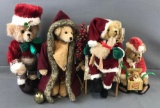 Group of 4 Handcrafted Artist Bears