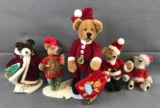 Group of 5 miniature handcrafted Artist Bears