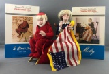 Group of 4 Norman Rockwell Character Dolls