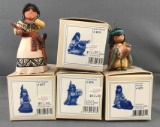 Group of 6 Native American figurines