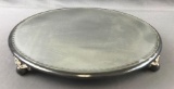 Vintage Rockford Silver Plate mirrored footed tray
