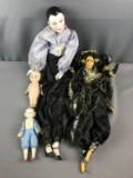 Group of 4 Vintage/antique dolls