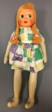 Vintage Polish Jointed Cloth Doll