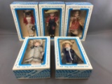 Group of 5 Vintage Shirley Temple Dolls In Original Packaging
